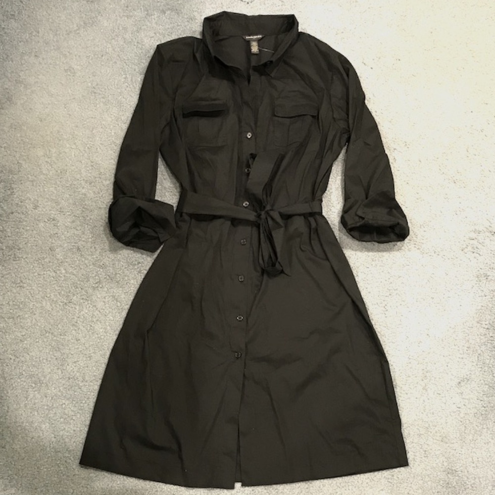 NWT Button-Up Dress/Lightweight Trench Coat w/Belt